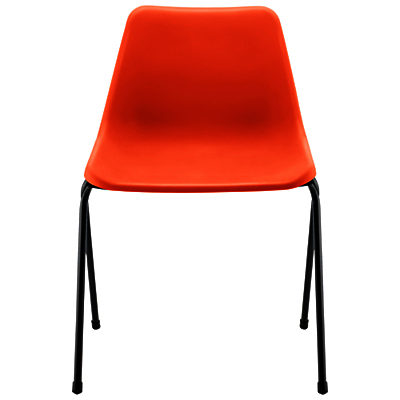 Robin Day Polypropylene Side Chair Flame Orange